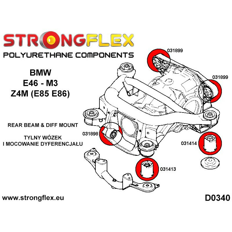 DIFERENCIAL TRASERO – SILENTBLOCK DE MONTAJE DELANTERO M3 - Imagen 3