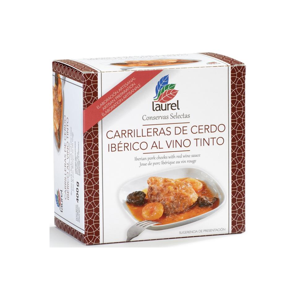 Carrilleras de Cerdo Ibérico al Vino Tinto – Caja de 8 Unidades - Imagen 2