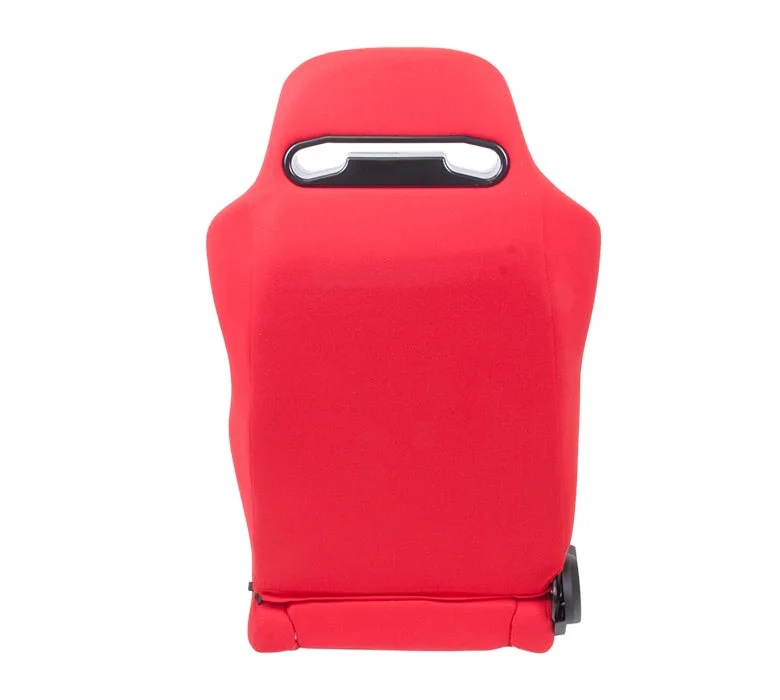 ASIENTO RACING RECLINABLE DE TELA CON COSTURAS ROJAS - Imagen 4